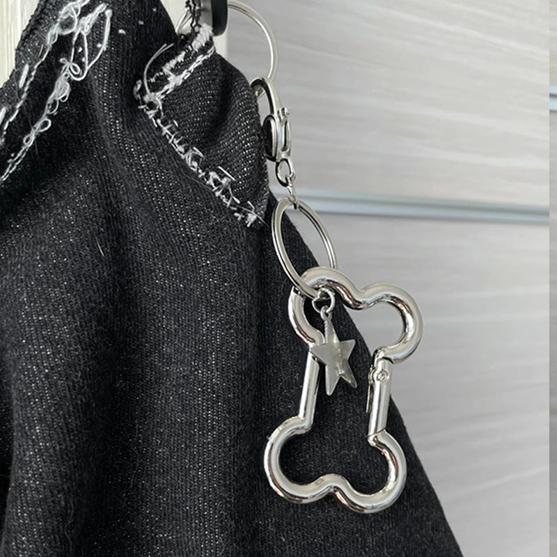 Keychain with stylish design and star pendant Kalsten