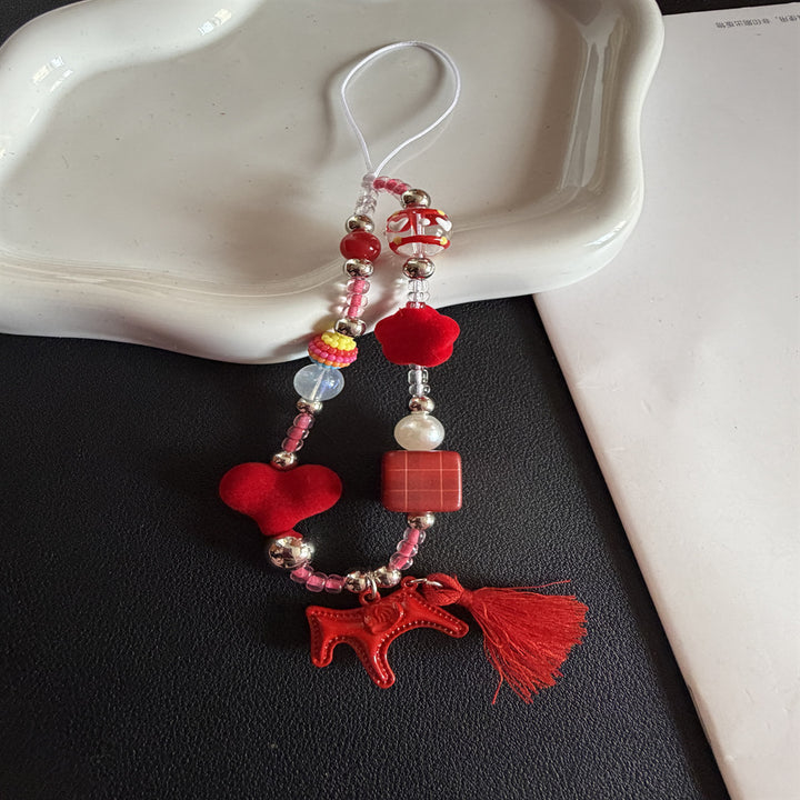 Beaded Charm Phone Lanyard Kalsten