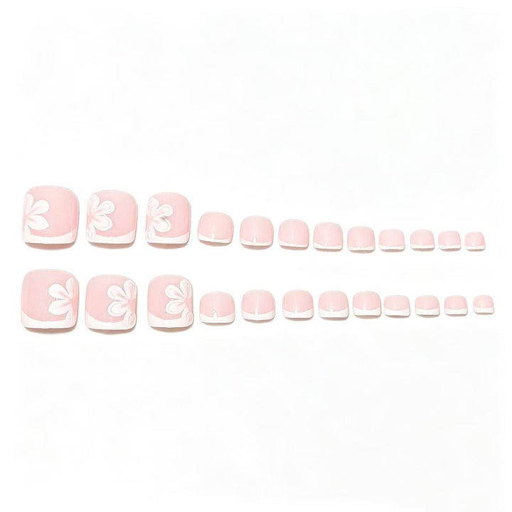 Elegant French Tip Pedicure Set Kalsten