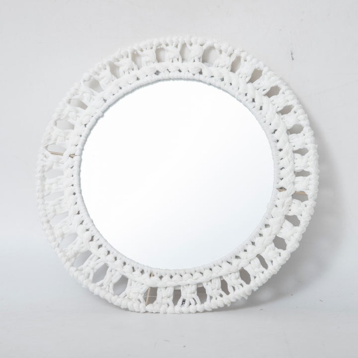 Round Macrame Wall Mirror