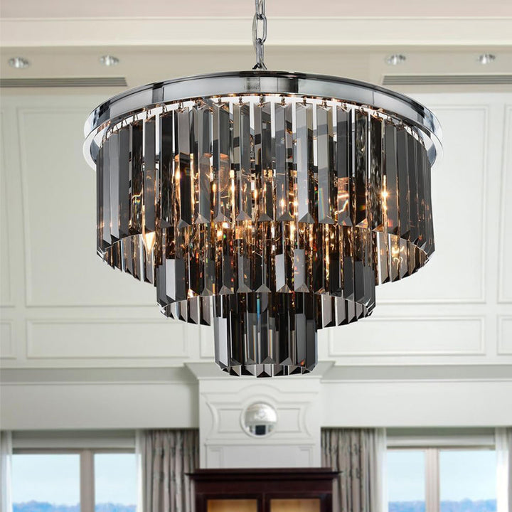 Crystal Tiered Chandelier