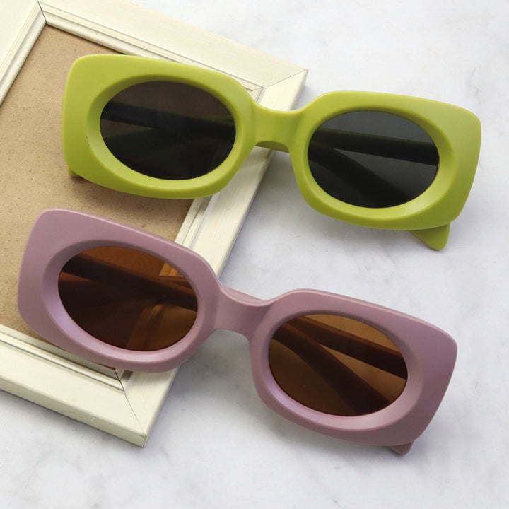 Contemporary Matte Square Sunglasses Kalsten