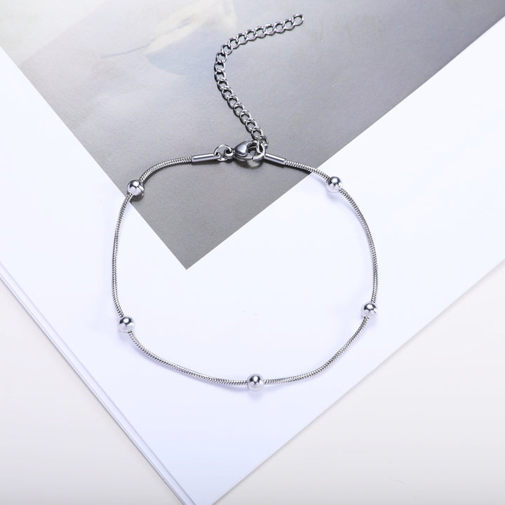 Adjustable Beaded Chain Bracelet Kalsten
