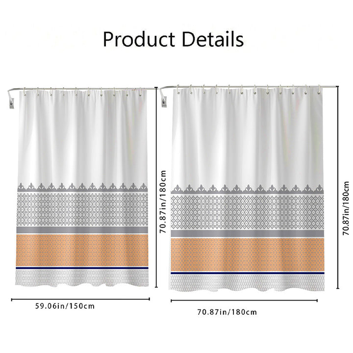 Stylish Geometric Shower Curtain Kalsten