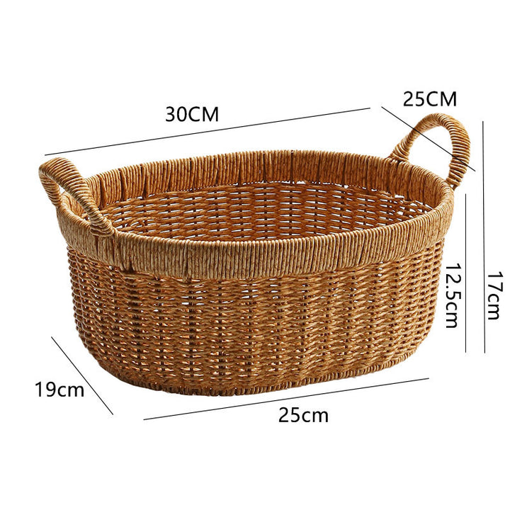 Handcrafted Wicker Storage Basket Kalsten