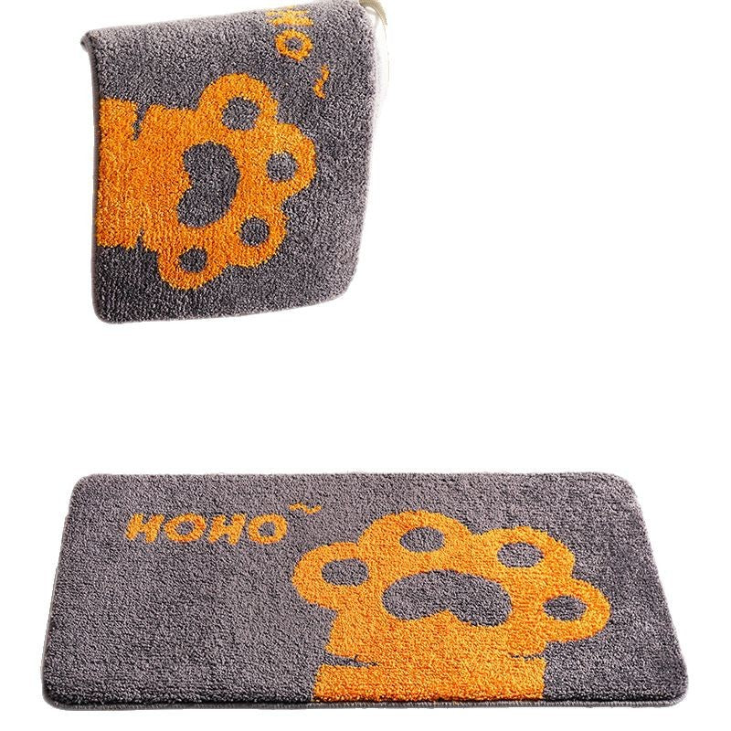 Cute Animal Paw Print Bath Mat Kalsten
