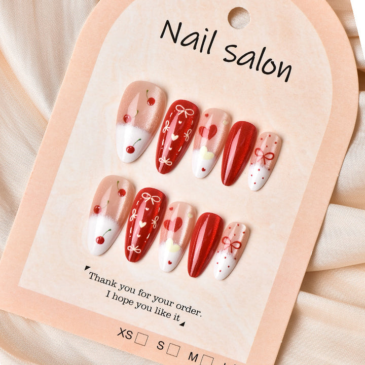 Creative Cherry-Design Press-On Nail Set Kalsten