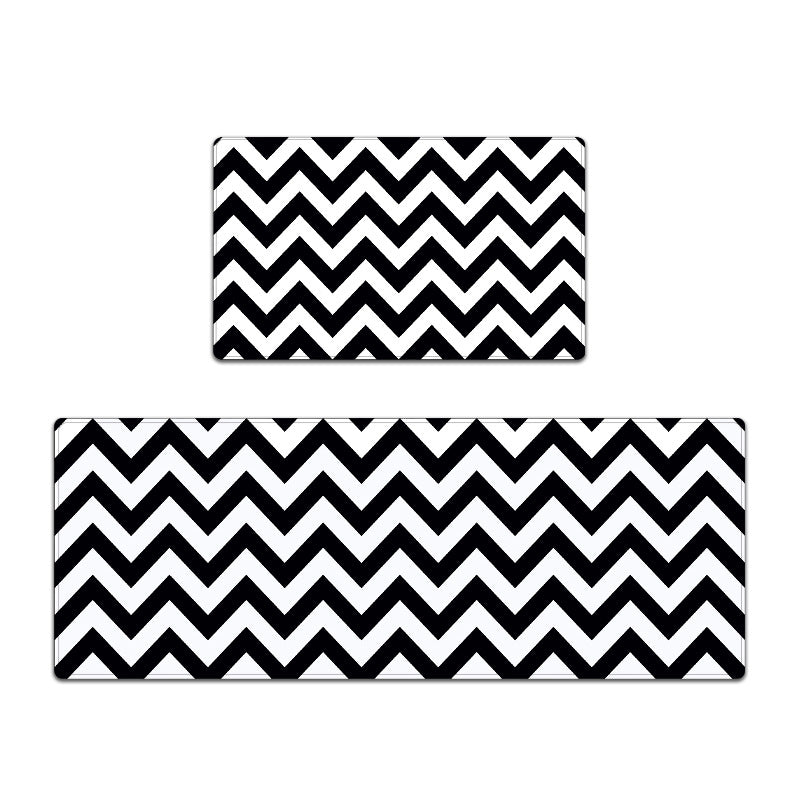 Modern Chevron Pattern Kitchen Mat Set Kalsten