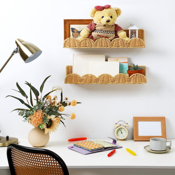 Rattan step shelf Kalsten