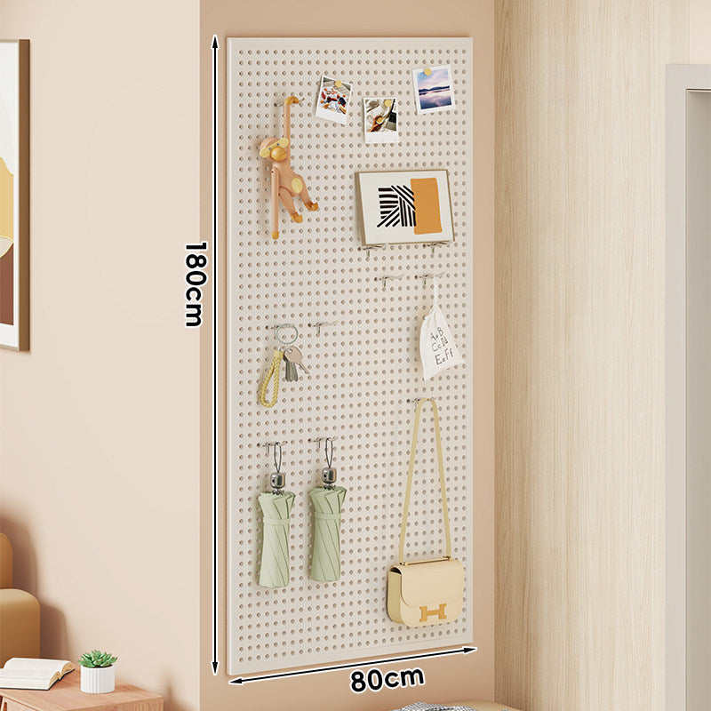 Wall-Mounted Perforated Metal Pegboard Organizer Panel