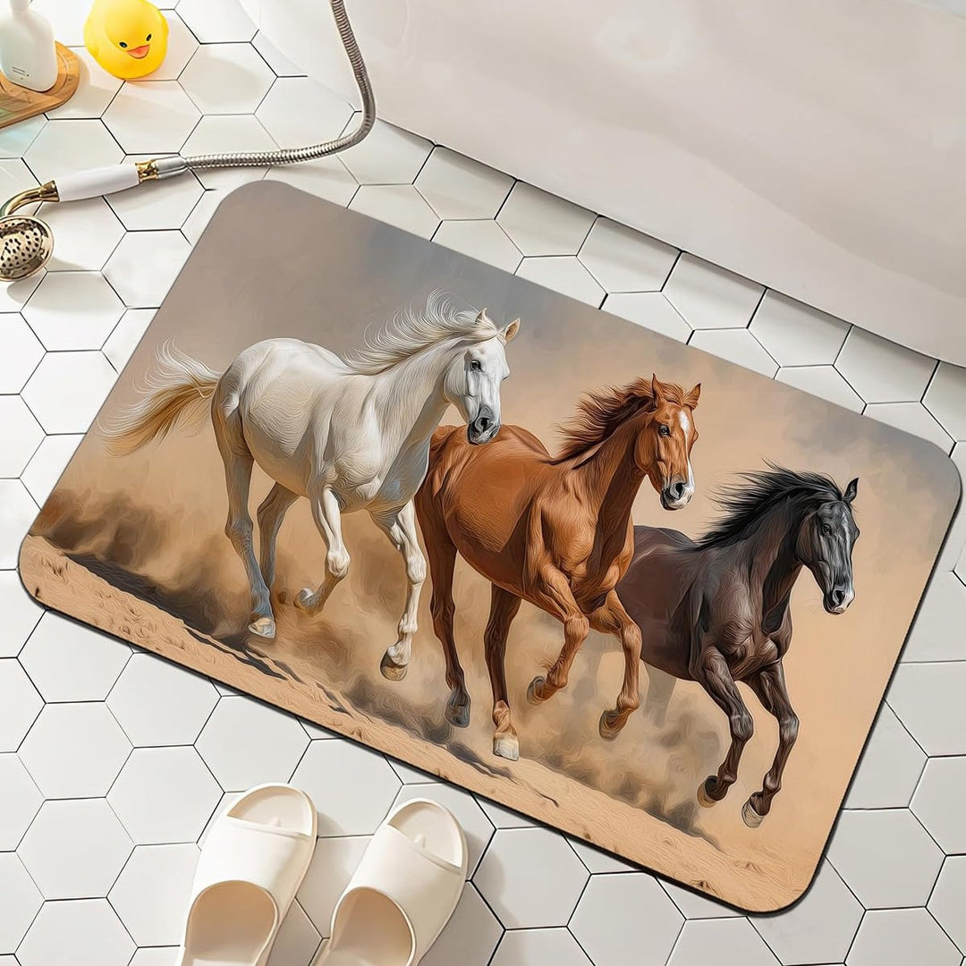 Floral-Patterned Comfort Bath Mat Kalsten
