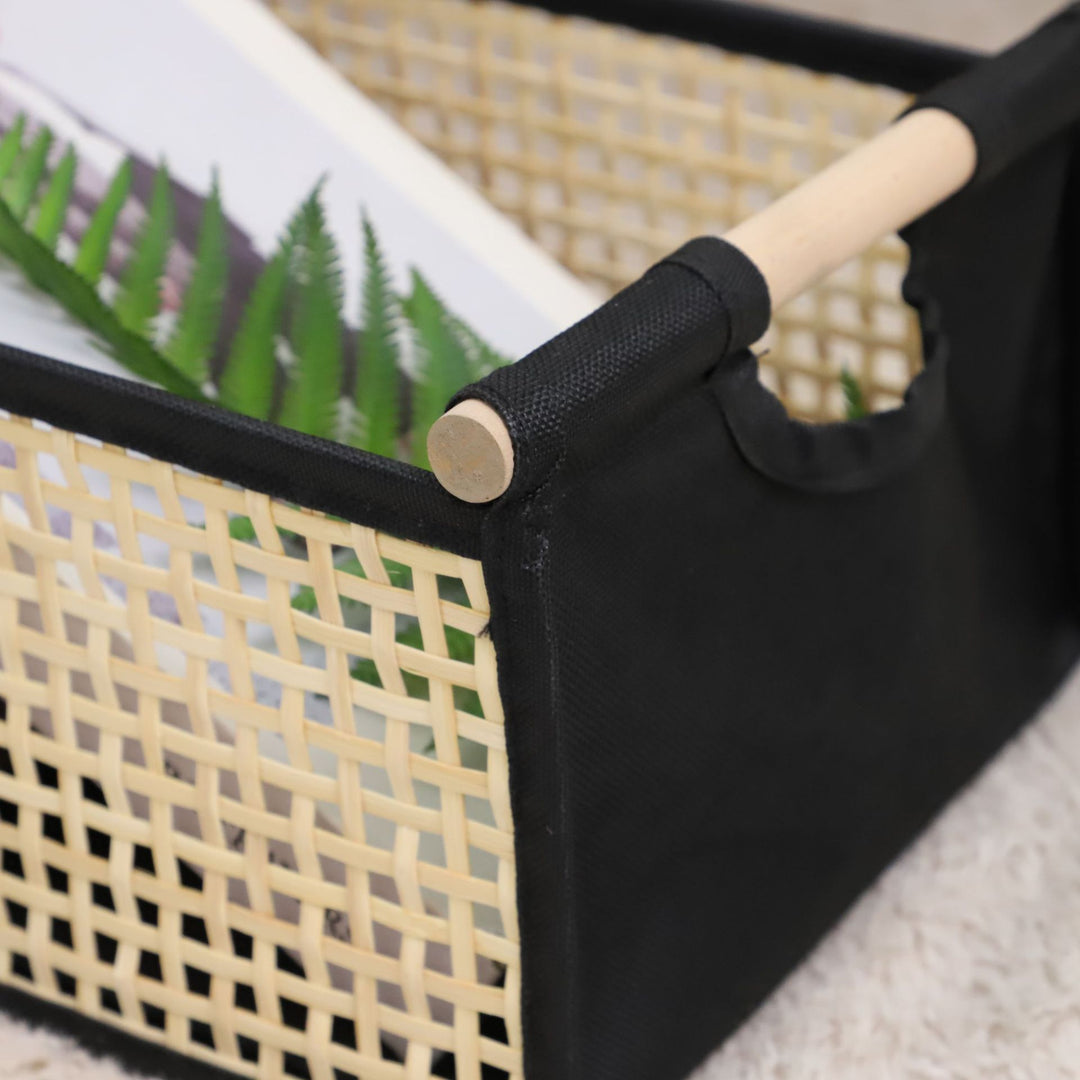 Modern storage container with rattan look Kalsten