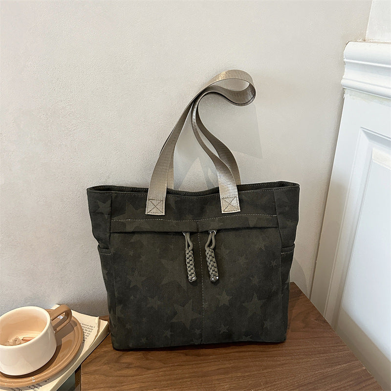 Stylish Star-Patterned Tote Bag