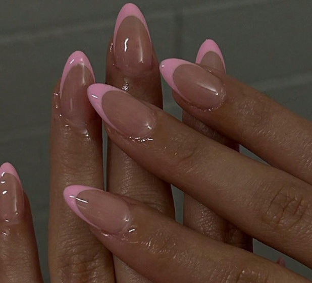 Luxury artificial nail tips with elegant French design Kalsten