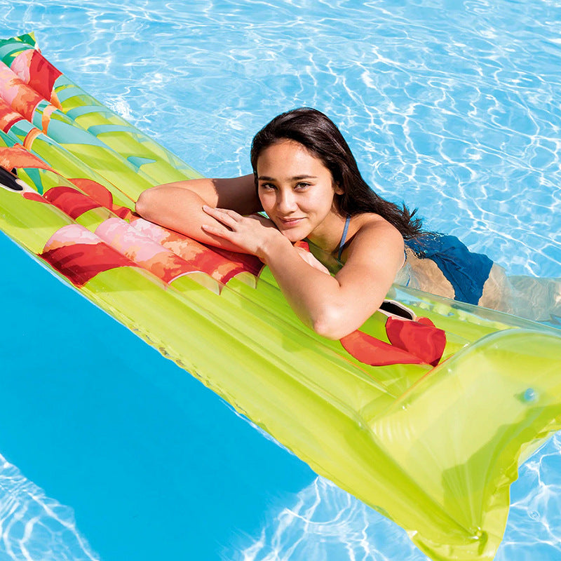 Women Inflatable Lounge with Tropical Pattern Kalsten