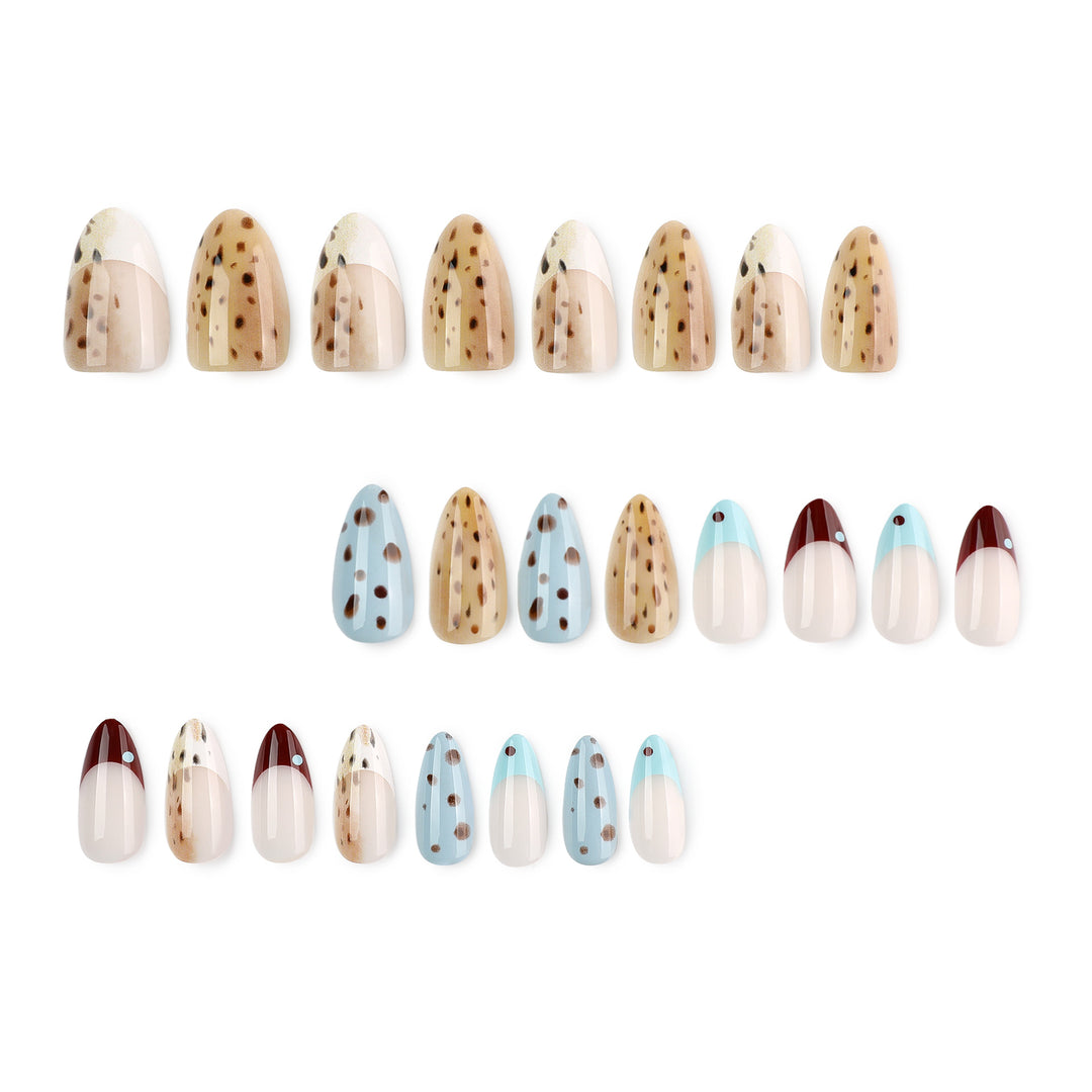 Artful stiletto nails with modern animal motif Kalsten