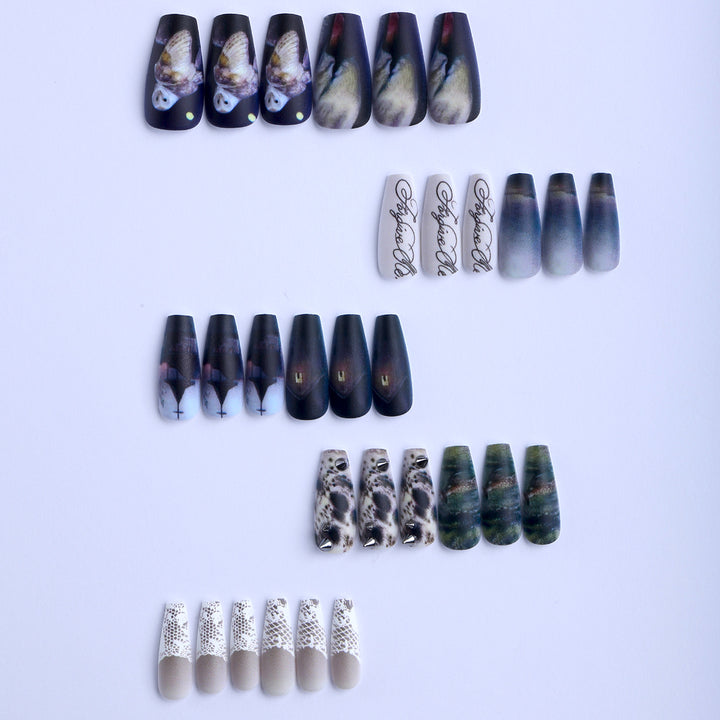 Artificial Nails with Artistic Designs Kalsten
