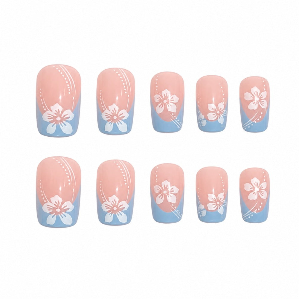 Artificial nails with floral accents Kalsten
