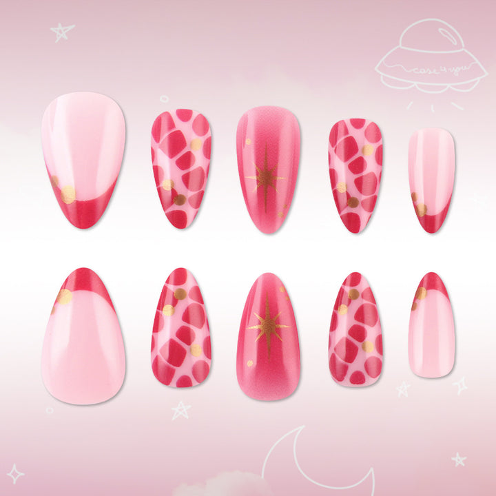 Decorative Nail Art Set with Golden Accents Kalsten