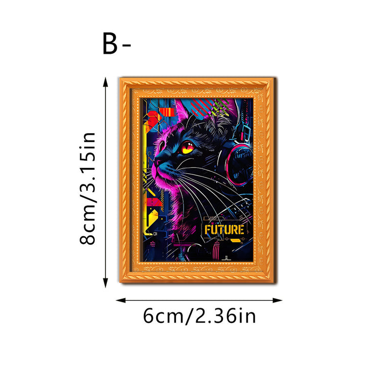 Decorative cat art with futuristic design Kalsten