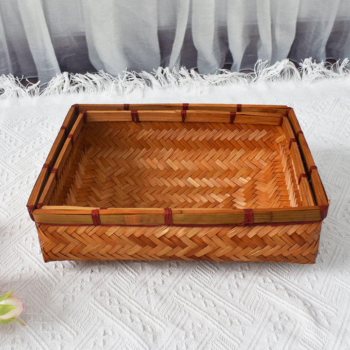 Handcrafted Woven Storage Tray Kalsten