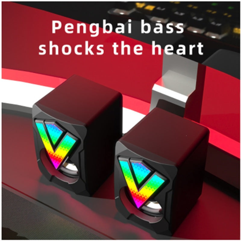 360-Degree RGB Desktop Speakers with Omnidirectional Sound Kalsten