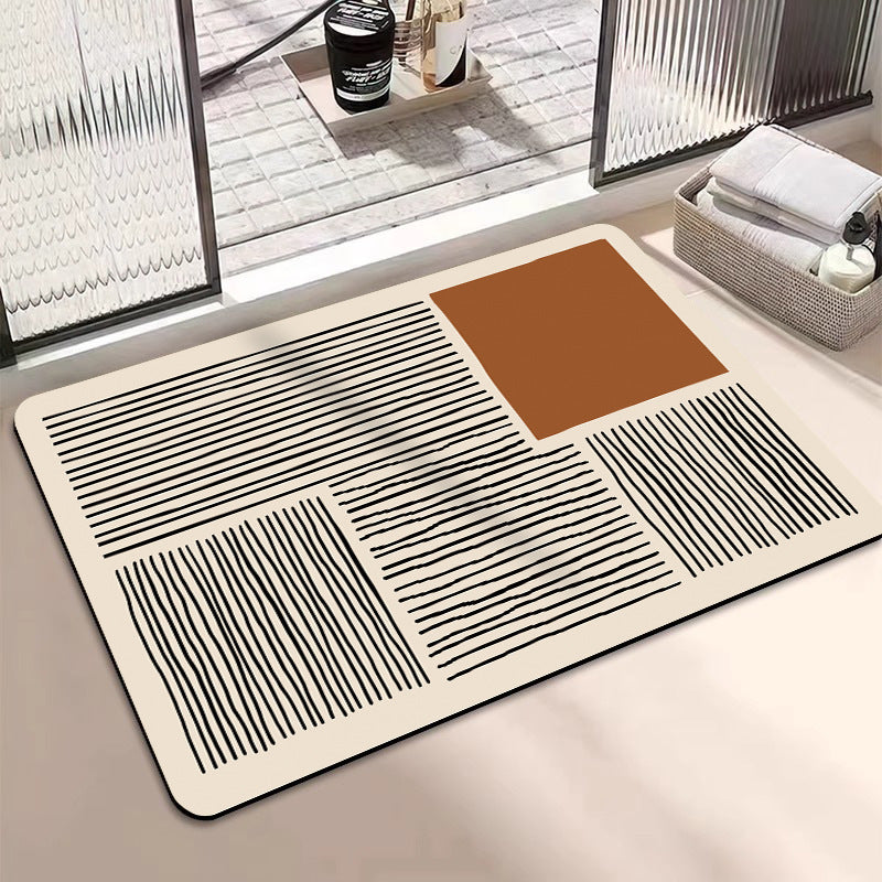 Abstract Geometric Design Bath Mat Kalsten