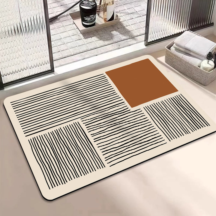 Abstract Geometric Design Bath Mat Kalsten