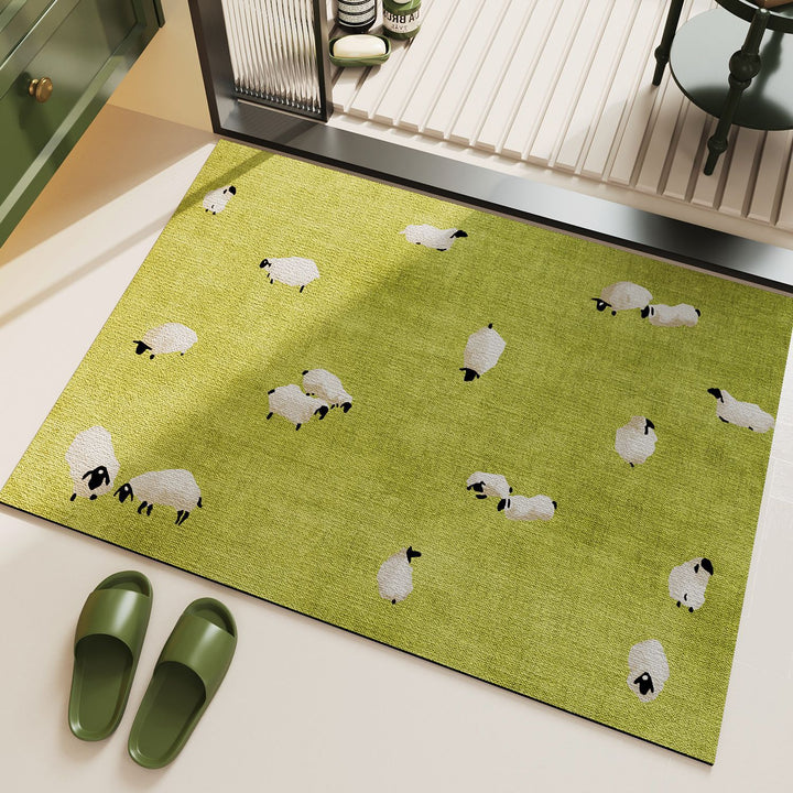Panda-Themed Decorative Floor Mat