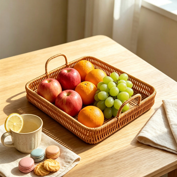 Handmade Woven Serving Tray Kalsten