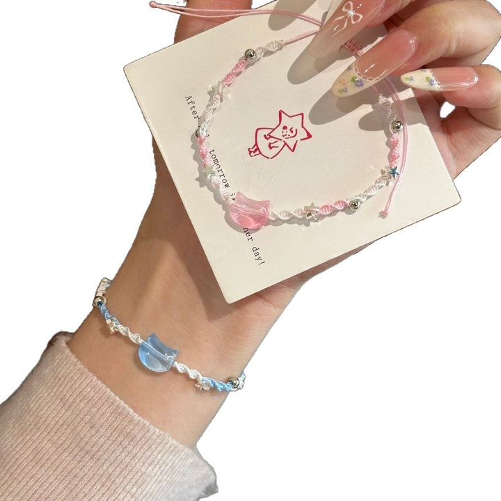 Adjustable Cat-Themed Charm Bracelet Kalsten