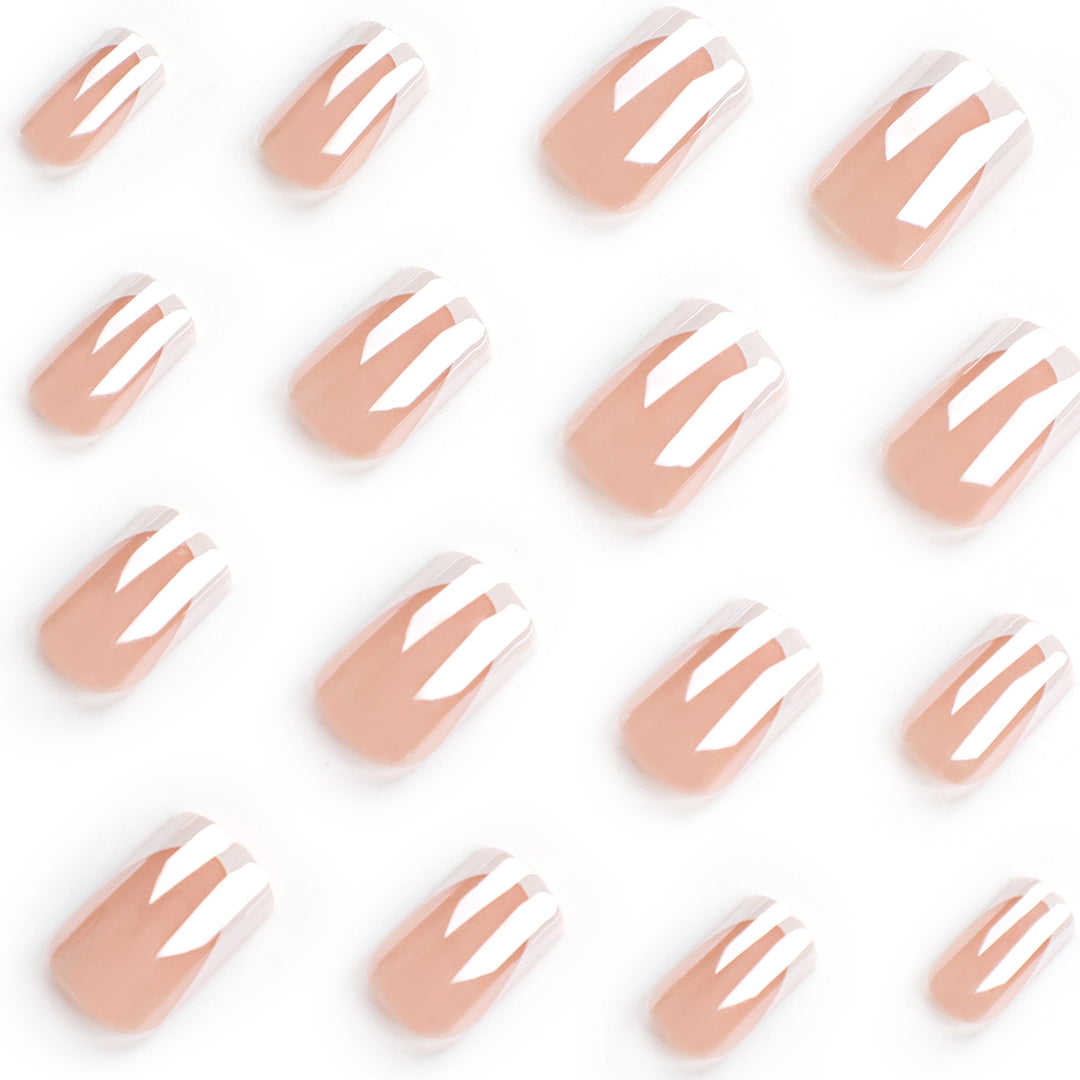 Stylish Acrylic French Tip Nails Kalsten