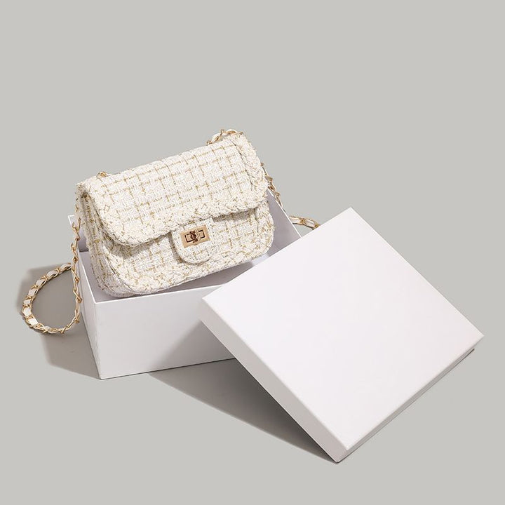 Elegant Tweed Crossbody Bag Kalsten