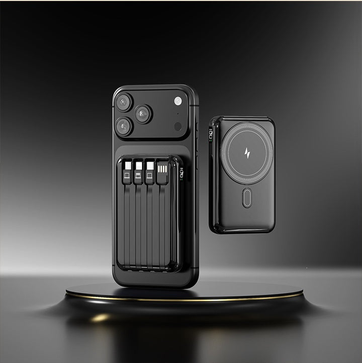 Power bank with integrated charging cable and stylish design Kalsten