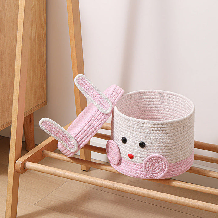 Plush Rabbit Storage Basket Kalsten