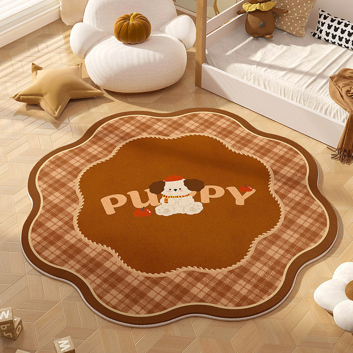 Playful Animal-Themed Round Area Rug