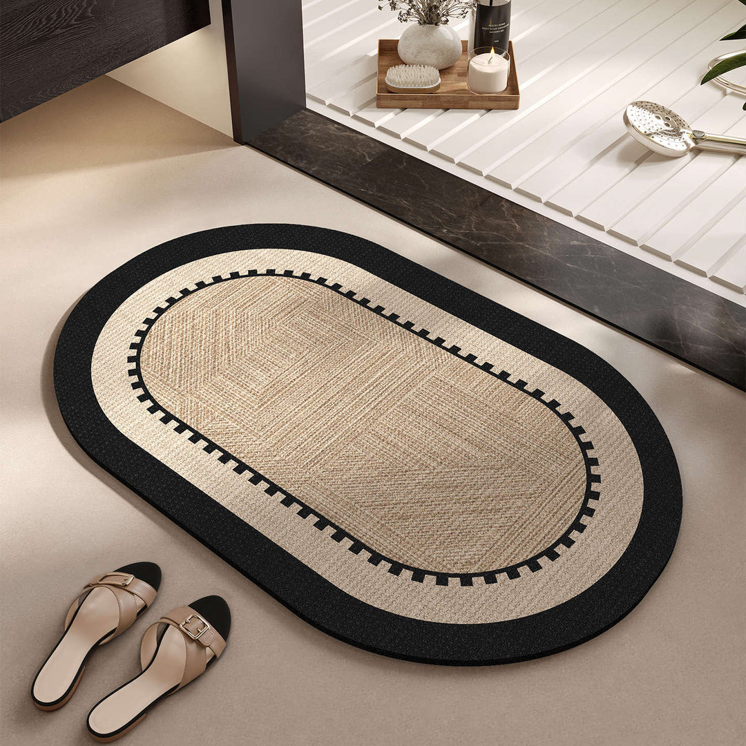 Elegant Woven Bath Mat Kalsten
