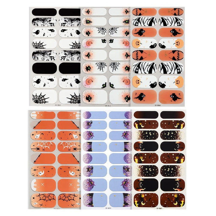 Thematic Halloween Nail Wraps
