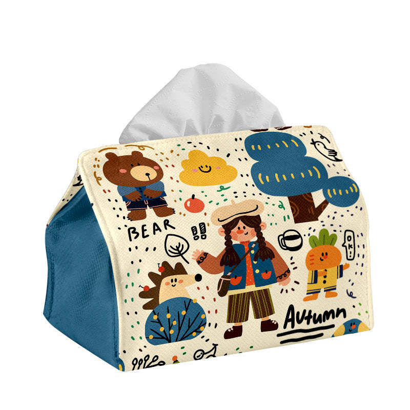 Decorative Cartoon-Themed Tissue Box Cover Kalsten