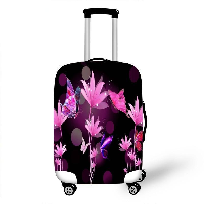 Women's hardshell travel suitcase with floral design Kalsten