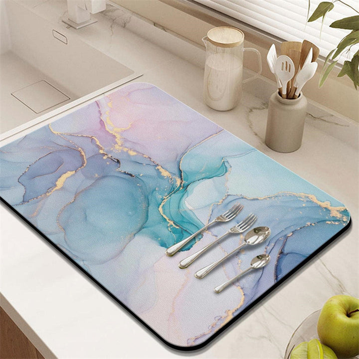 Coffee-Themed Kitchen Floor Mat