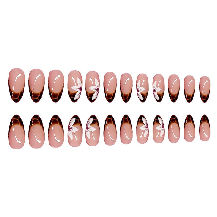 Artistic Floral Ombre Press-On Nails Kalsten