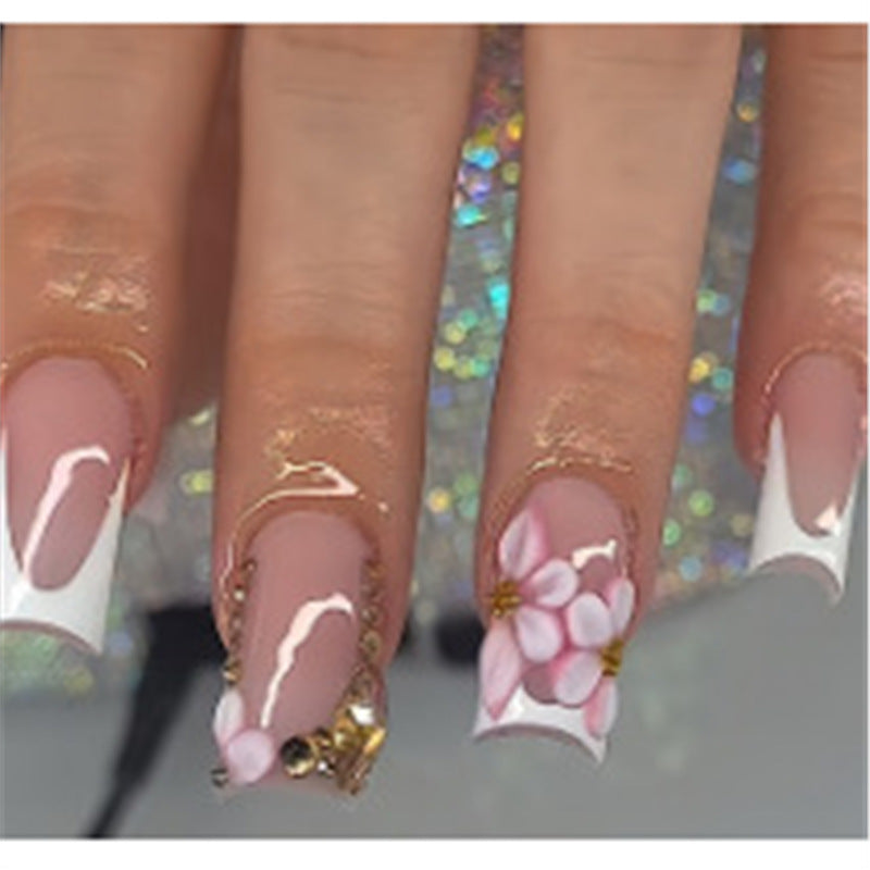 Artistic Press-On Nail Set with Premium Embellishments Kalsten