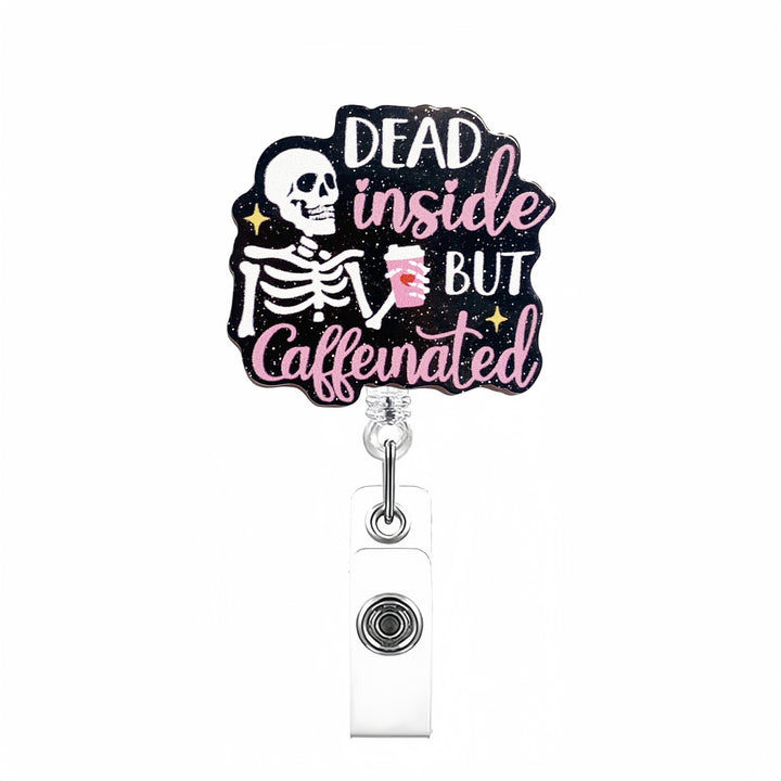 Expandable badge holder with anatomical heart pendant