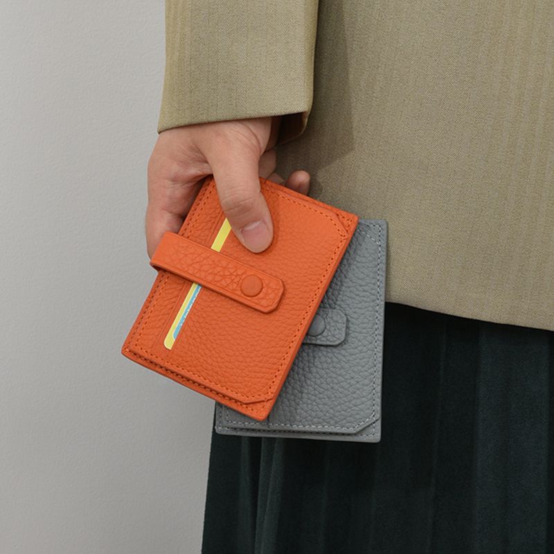 Premium Leather Snap Closure Cardholder Kalsten