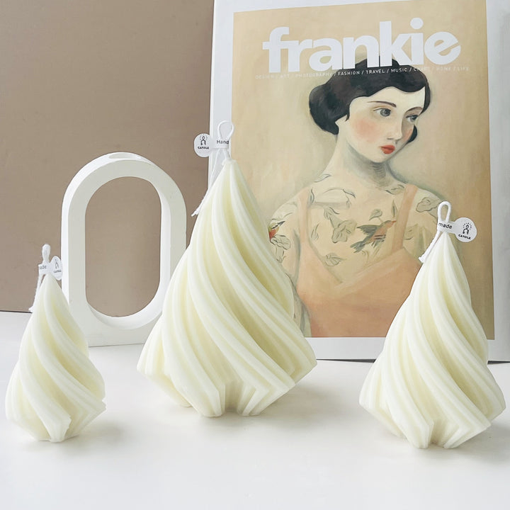Swirl-Shaped Decorative Candle
