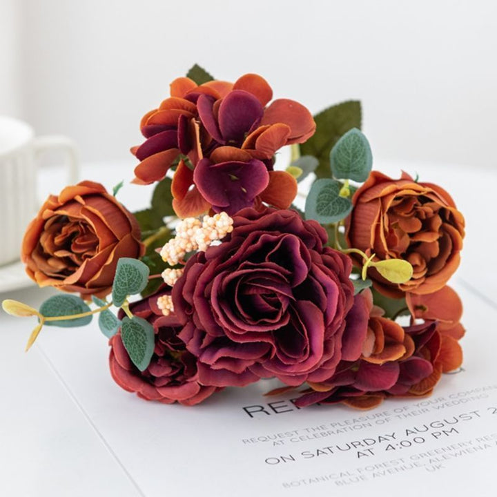 Lush Realistic Floral Bouquet Arrangement