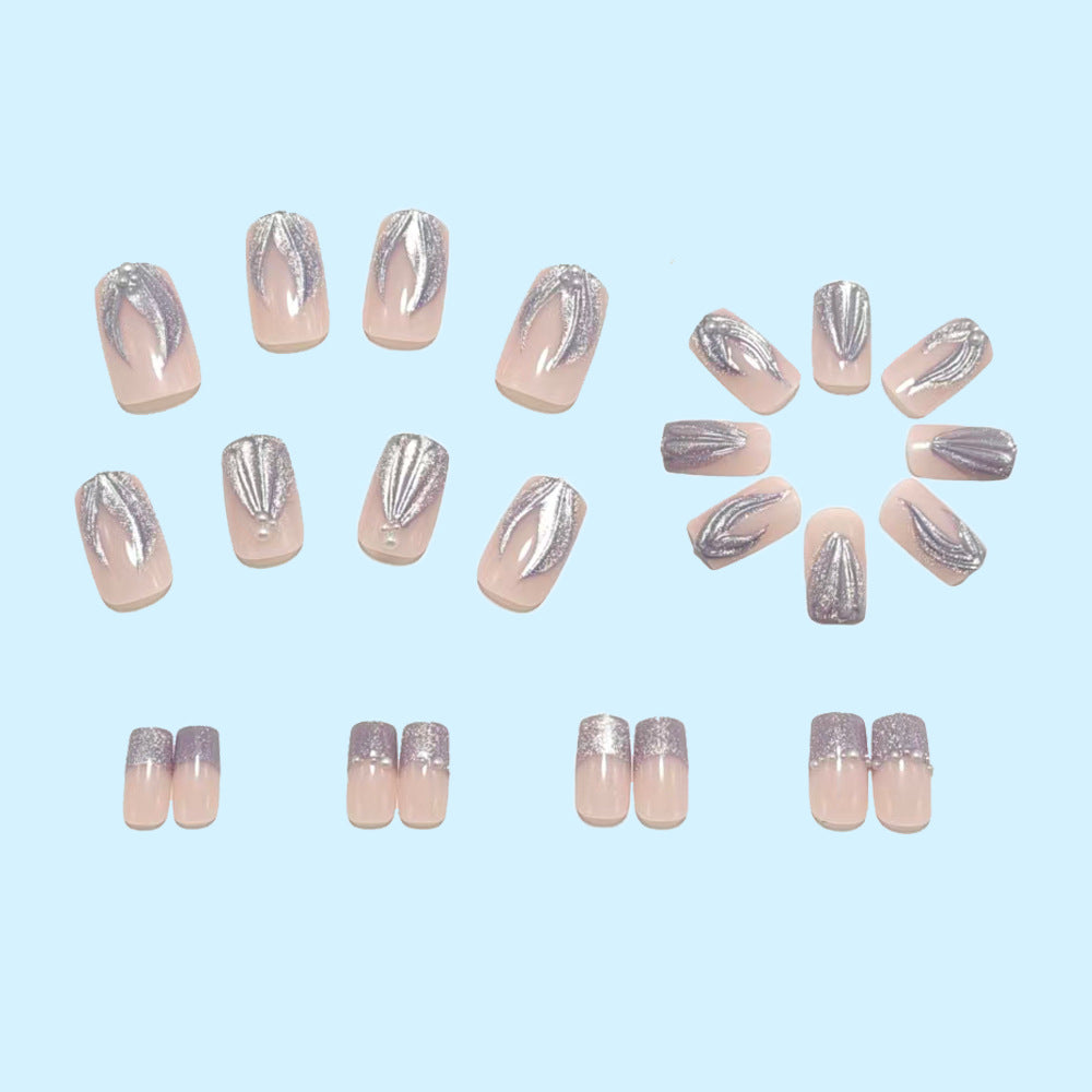 Luxury Aquamarine Design Press-On Nails Kalsten