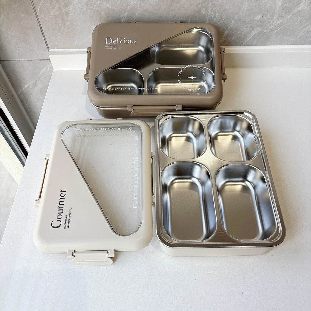 Stainless Steel Multi-Compartment Lunch Box