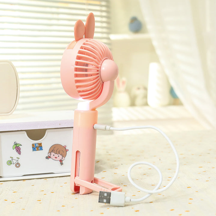 Women's Portable Bunny Design Hand Fan Kalsten
